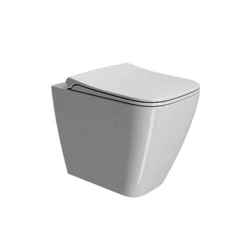 Унитаз приставной GSI NUBES безободковый Swirlflush белый (961011) без сиденья Унитаз приставной GSI NUBES безободковый Swirlflush белый (961011) без сиденья