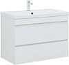 Тумба с раковиной Aquanet Нота new 90 00335872 белый глянец
