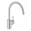 Картинка анонса товара «смеситель для кухни grohe concetto, суперсталь (31483dc1)»