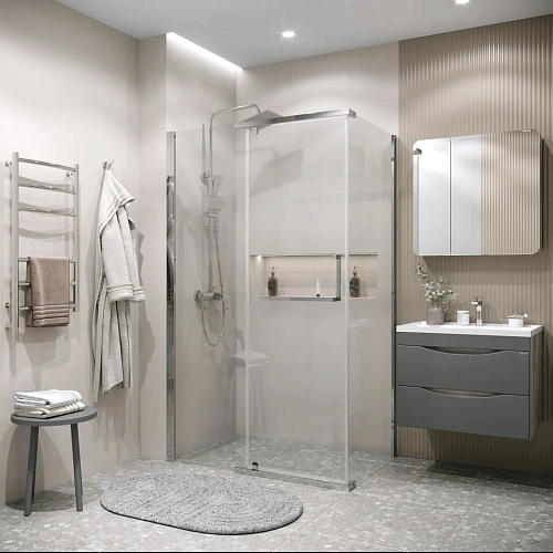 Душевой уголок GROSSMAN Pragma 100.K33.03.100.10.00-200.K33.03.80.10.00 (100х80х195) распашная,хром,стекло прозрачное Душевой уголок GROSSMAN Pragma 100.K33.03.100.10.00-200.K33.03.80.10.00 (100х80х195) распашная,хром,стекло прозрачное