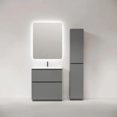 Тумба под раковину SANCOS Folk Floor FL80FES 790х445х850 Ergraut soft, напольная Тумба под раковину SANCOS Folk Floor FL80FES 790х445х850 Ergraut soft, напольная