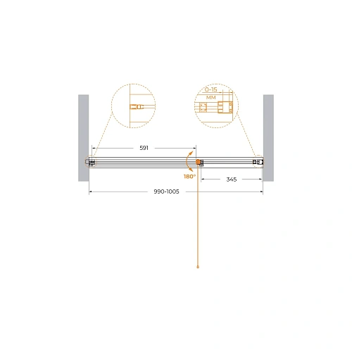 Душевая дверь CEZARES URBAN-B-12-100-C-NERO 100см стекло прозрачное, профиль черный Душевая дверь CEZARES URBAN-B-12-100-C-NERO 100см стекло прозрачное, профиль черный