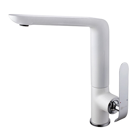 Смеситель для кухни Lemark Melange LM4905CW, хром/белый Смеситель для кухни Lemark Melange LM4905CW, хром/белый