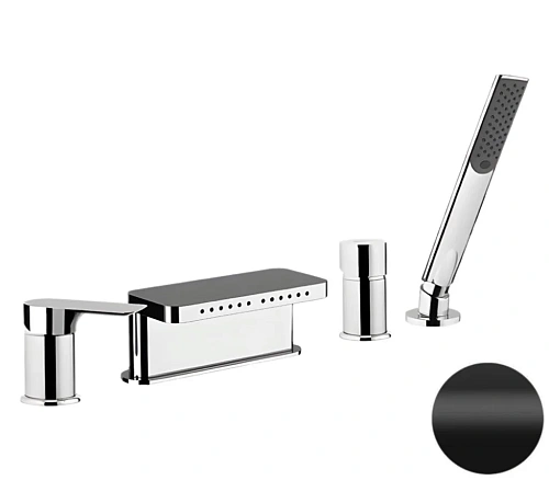 Смеситель для ванны Remer Infinity I06NO, черный матовый Смеситель для ванны Remer Infinity I06NO, черный матовый