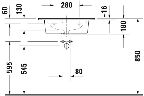 Раковина Duravit Starck 2342630000 Раковина Duravit Starck 2342630000