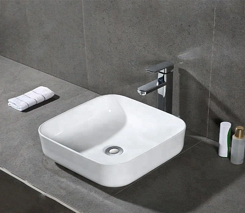 Раковина CeramaLux D1303 накладная, белый Раковина CeramaLux D1303 накладная, белый