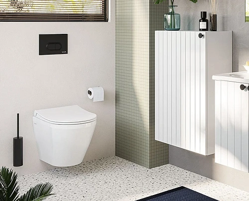 Клавиша смыва Vitra Loop O 740-0511 черная матовая Клавиша смыва Vitra Loop O 740-0511 черная матовая