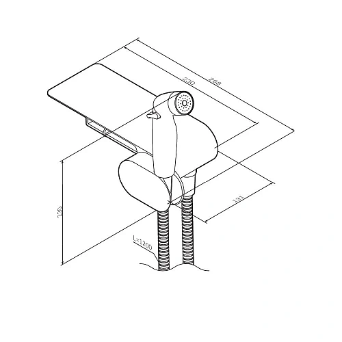 Гигиенический душ AM.PM Like F0202600 хром Гигиенический душ AM.PM Like F0202600 хром