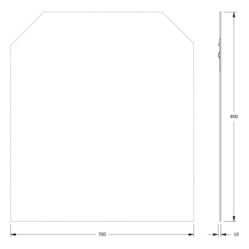 Зеркало Evoform Primary BY 0071 70х80 см со шлифованной кромкой Зеркало Evoform Primary BY 0071 70х80 см со шлифованной кромкой