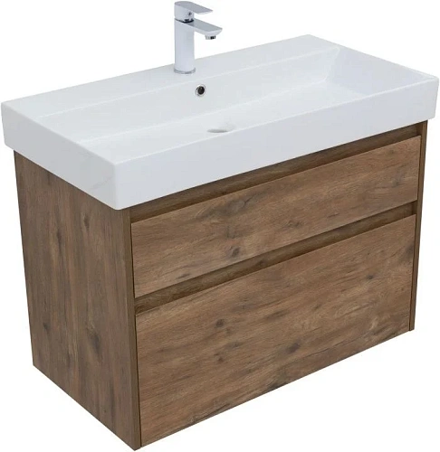 Тумба под раковину Aquanet Nova Lite 85 дуб рустикальный, 2 ящика 00249954 Тумба под раковину Aquanet Nova Lite 85 дуб рустикальный, 2 ящика 00249954