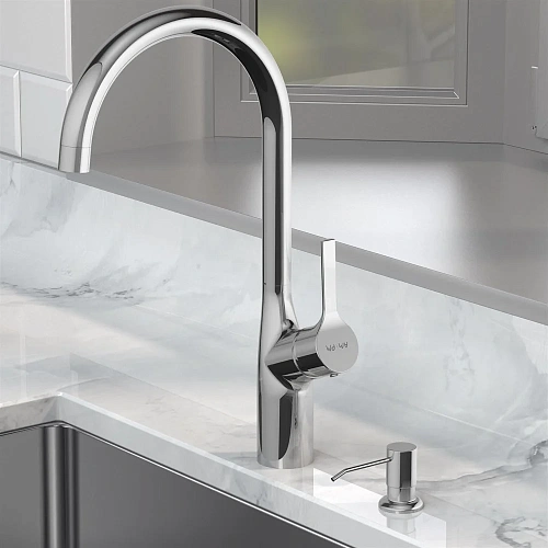 Смеситель для кухни AM.PM Like F85B07D00 с диспенсером, хром Смеситель для кухни AM.PM Like F85B07D00 с диспенсером, хром