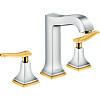 Картинка анонса товара «смеситель для раковины hansgrohe metropol classic 31331090, хром/под золото»