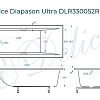 Ванна из искусственного камня Delice Diapason Ultra 180х80 DLR330052RB-G с узким бортом глянцевая с черными ручками Ванна из искусственного камня Delice Diapason Ultra 180х80 DLR330052RB-G с узким бортом глянцевая с черными ручками