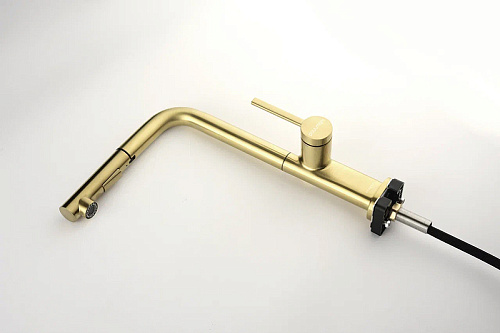 Смеситель для кухни Paulmark NEO светлое золото Ne214419-LG Смеситель для кухни Paulmark NEO светлое золото Ne214419-LG