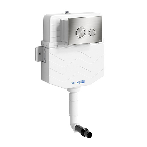 Бачок скрытого монтажа WasserKRAFT Aller 10TLT.031.ME.BN01 с клавишей смыва никель Бачок скрытого монтажа WasserKRAFT Aller 10TLT.031.ME.BN01 с клавишей смыва никель