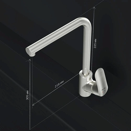 Смеситель для кухни AM.PM Like F8005011 сатин Смеситель для кухни AM.PM Like F8005011 сатин