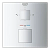 Смеситель для душа GROHE Grohtherm Cube с переключателем на 2 положения верхний/Душевая лейка, хром 24154000 Смеситель для душа GROHE Grohtherm Cube с переключателем на 2 положения верхний/Душевая лейка, хром 24154000
