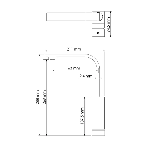Смеситель для кухни WasserKRAFT Abens 2007 черный Смеситель для кухни WasserKRAFT Abens 2007 черный