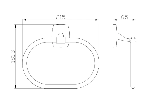 Полотенцедержатель Wonzon & Woghand хром (WW-1003) Полотенцедержатель Wonzon & Woghand хром (WW-1003)