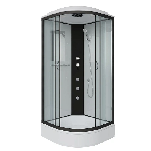 Душевая кабина Niagara Classic NG-6703-14G (800х800х2150) средний поддон (26см) стекло прозрачное черные профиля 67031414G Душевая кабина Niagara Classic NG-6703-14G (800х800х2150) средний поддон (26см) стекло прозрачное черные профиля 67031414G