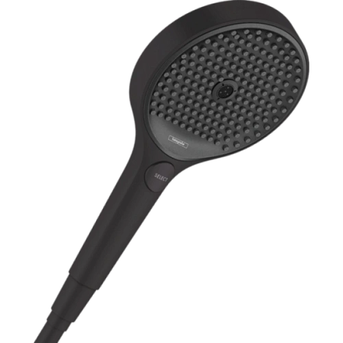 Душевая лейка Hansgrohe Rainfinity 130, 3 типа струи 26864670, чёрный матовый Душевая лейка Hansgrohe Rainfinity 130, 3 типа струи 26864670, чёрный матовый