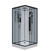 Картинка анонса товара «душевая кабина niagara premium ng-6901-01gq black (900х900х2100) низкий поддон (16 см) стекло тонированное 69010134gqblack»