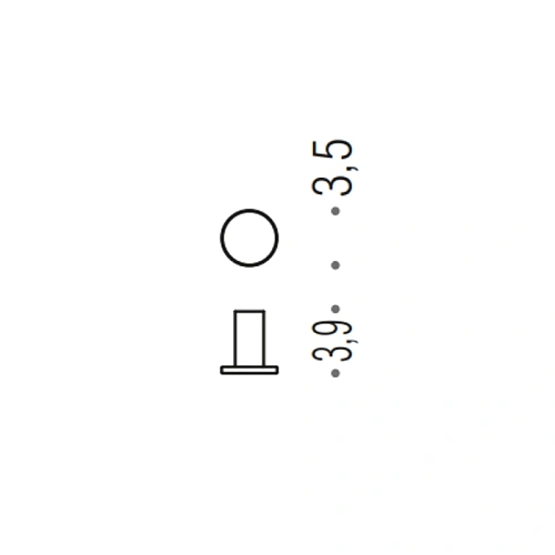 Крючок Colombo Mini CD107.CR хром Крючок Colombo Mini CD107.CR хром