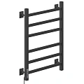 Полотенцесушитель электрический Ника STEP-1 60/50 RAL9005 черный матовый левый тэн STEP-1 60/50 черн мат лев Полотенцесушитель электрический Ника STEP-1 60/50 RAL9005 черный матовый левый тэн STEP-1 60/50 черн мат лев