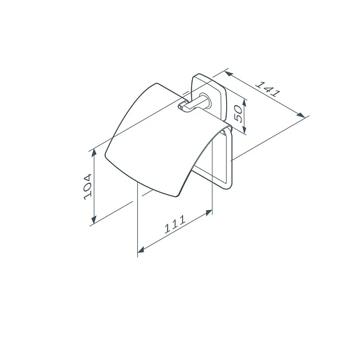 Держатель туалетной бумаги AM.PM Gem A90341422 с крышкой, черный Держатель туалетной бумаги AM.PM Gem A90341422 с крышкой, черный