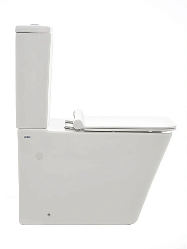 Чаша напольного унитаза AQUAme Rimless AQM1003 с сиденьем SoftClose, горизонтальный выпуск 680x360x4 Чаша напольного унитаза AQUAme Rimless AQM1003 с сиденьем SoftClose, горизонтальный выпуск 680x360x4