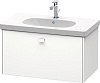 Картинка анонса товара «тумба под раковину duravit brioso br404601818 подвесная 82 см белая»
