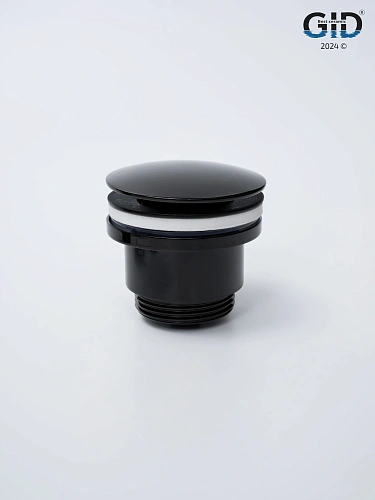 Донный клапан Gid универсальный G-58BL 76604K черный глянцевый 7.5x7x3.5 Донный клапан Gid универсальный G-58BL 76604K черный глянцевый 7.5x7x3.5