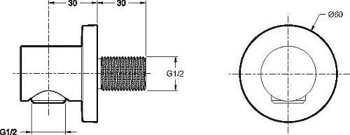 Шланговое подключение Jacob Delafon EO E8465-CP Шланговое подключение Jacob Delafon EO E8465-CP