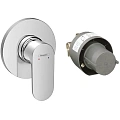 Смеситель для душа Hansgrohe Rebris S, скрытого монтажа, в комплекте со скрытой частью 72648000, хро Смеситель для душа Hansgrohe Rebris S, скрытого монтажа, в комплекте со скрытой частью 72648000, хро