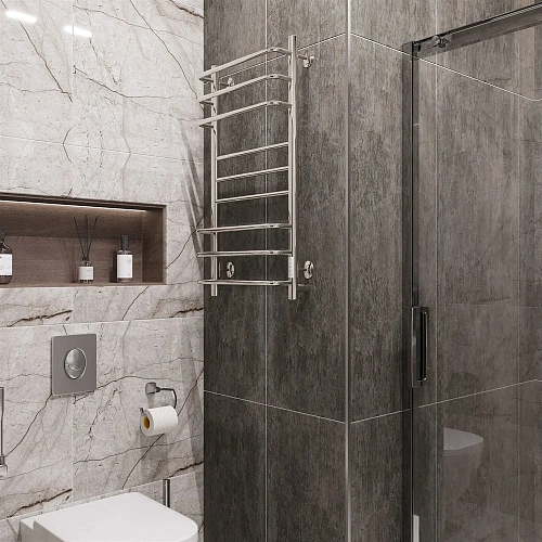 Полотенцесушитель электрический EWRIKA Сафо И 100х50, хром 485668 Полотенцесушитель электрический EWRIKA Сафо И 100х50, хром 485668