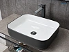 Картинка анонса товара «раковина gid nc366 52205 накладная белая / черная 50x39x13»
