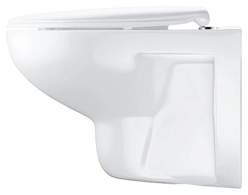 Унитаз подвесной GROHE Bau Ceramic (39351000) с сиденьем альпин-белый Унитаз подвесной GROHE Bau Ceramic (39351000) с сиденьем альпин-белый