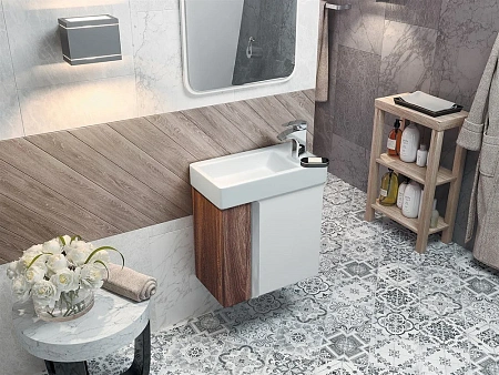 Раковина Santek Эрис 46 отверстие под смеситель справа 1WH301972 1.WH30.1.972 Раковина Santek Эрис 46 отверстие под смеситель справа 1WH301972 1.WH30.1.972