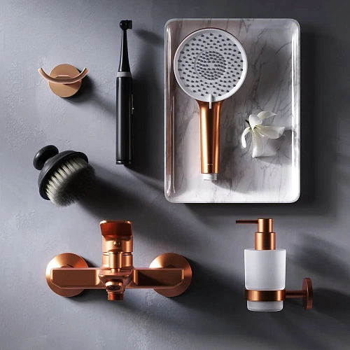 Смеситель для ванны AM.PM X-Joy F85A10044 розовое золото Смеситель для ванны AM.PM X-Joy F85A10044 розовое золото