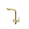 Смеситель для кухни SANCOS Foster SC4014ZG с возможностью подключения фильтра, полированное золото