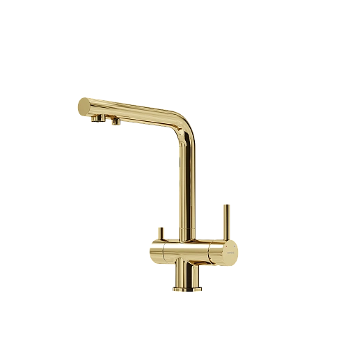 Смеситель для кухни SANCOS Foster SC4014ZG с возможностью подключения фильтра, полированное золото Смеситель для кухни SANCOS Foster SC4014ZG с возможностью подключения фильтра, полированное золото