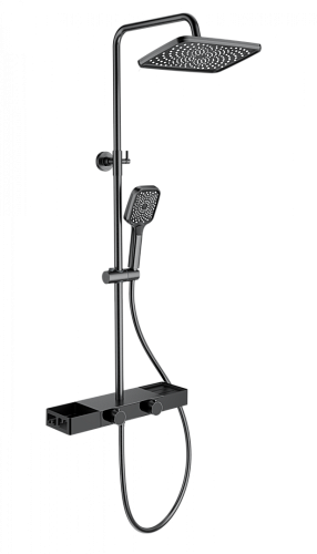 Душевая система Wonzon & Woghand с термостатом, темный графит (WW-B3552-BGG) Душевая система Wonzon & Woghand с термостатом, темный графит (WW-B3552-BGG)