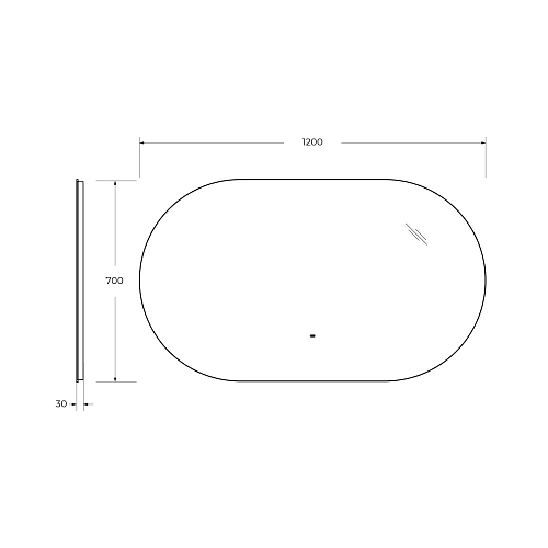 Зеркало CEZARES CZR-SPC-VAGUE-1200-700-MOV 1200x700x30 с подсветкой и датчиком движения Зеркало CEZARES CZR-SPC-VAGUE-1200-700-MOV 1200x700x30 с подсветкой и датчиком движения