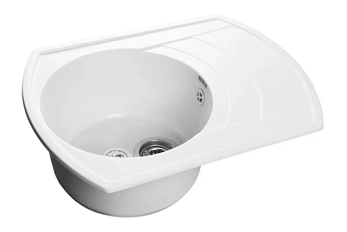 Кухонная мойка GranFest Rondo R-650 L иней иней Кухонная мойка GranFest Rondo R-650 L иней иней