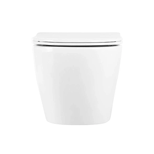 Унитаз подвесной BelBagno UNO BB3105CHR/SC безободковый c сиденьем Унитаз подвесной BelBagno UNO BB3105CHR/SC безободковый c сиденьем