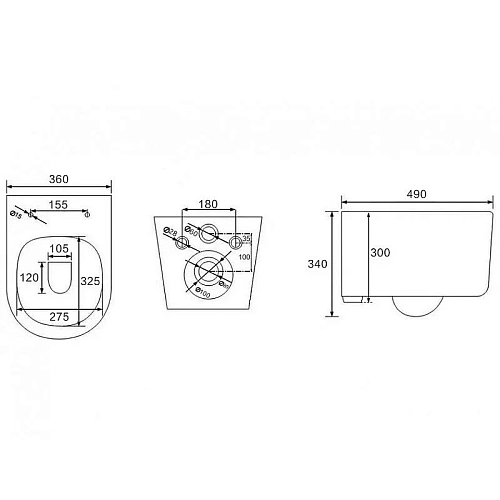 Унитаз подвесной BERGES VENTAS Black Rimless сиденье дюропласт Ventas Slim SO, микролифт, быстросъём 082136 Унитаз подвесной BERGES VENTAS Black Rimless сиденье дюропласт Ventas Slim SO, микролифт, быстросъём 082136