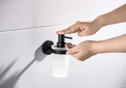 Дозатор жидкого мыла Aquatek ЕВРОПА AQ4105MB черный матовый Дозатор жидкого мыла Aquatek ЕВРОПА AQ4105MB черный матовый