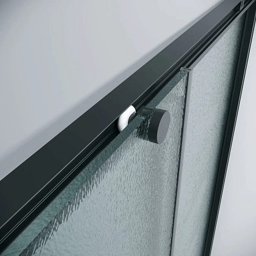 Душевая дверь GROSSMAN Galaxy 1/2.K33.01.12.21.02 (120x195) черный матовый, стекло шиншилла Душевая дверь GROSSMAN Galaxy 1/2.K33.01.12.21.02 (120x195) черный матовый, стекло шиншилла