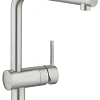 Смеситель для кухни GROHE Minta с выдвижным изливом, суперсталь (32168DC0) Смеситель для кухни GROHE Minta с выдвижным изливом, суперсталь (32168DC0)