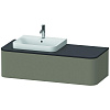 Картинка анонса товара «тумба под раковину duravit happy d.2 plus hp4942l9292 подвесная 130 см серый камень»